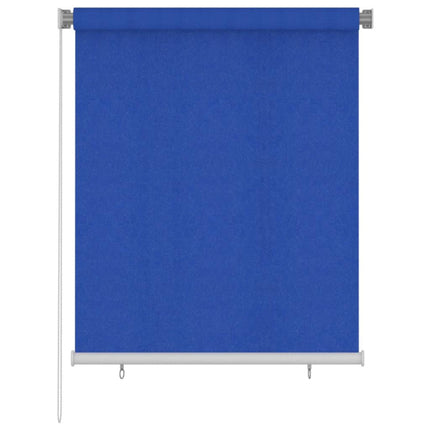 Rullgardin utomhus 125 (B) x 140 (H) cm blå HDPE