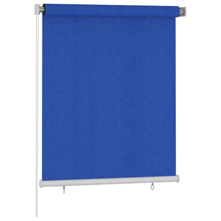 Rullgardin utomhus 125 (B) x 140 (H) cm blå HDPE