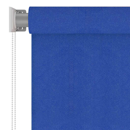 Rullgardin utomhus 165 (B) x 140 (H) cm blå HDPE