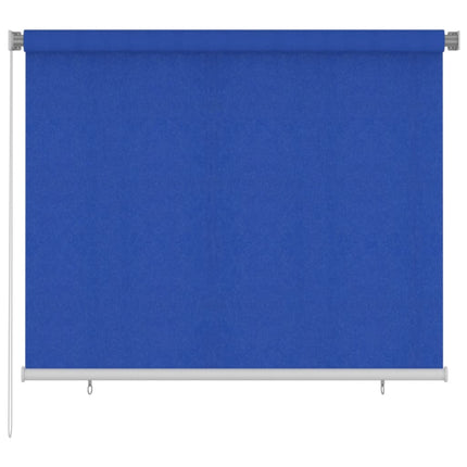 Rullgardin utomhus 185 (B) x 140 (H) cm blå HDPE