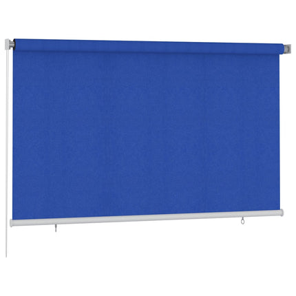 Rullgardin utomhus 245 (B) x 140 (H) cm blå HDPE