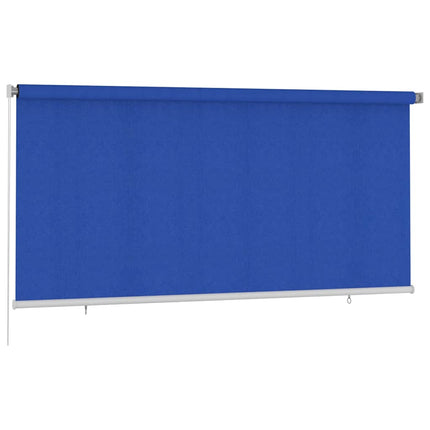 Rullgardin utomhus 305 (B) x 140 (H) cm blå HDPE