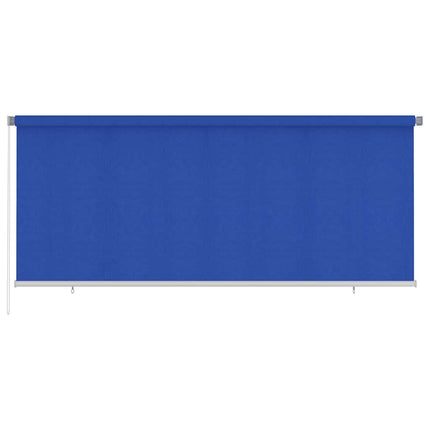 Rullgardin utomhus 355 (B) x 140 (H) cm blå HDPE