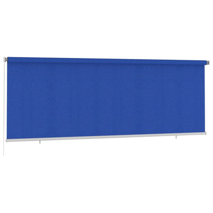 Rullgardin utomhus 405 (B) x 140 (H) cm blå HDPE