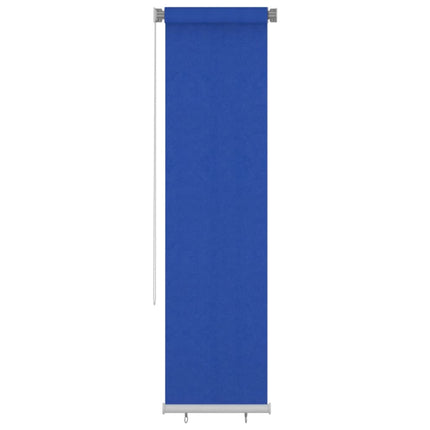 Rullgardin utomhus 65 (B) x 230 (H) cm blå HDPE