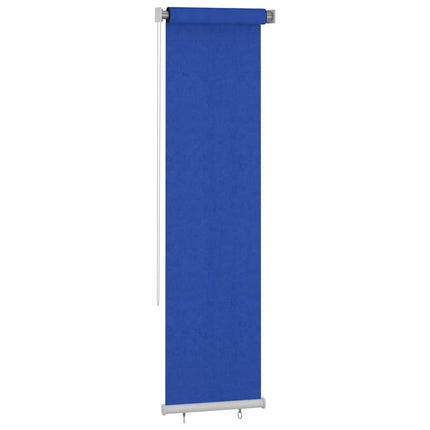 Rullgardin utomhus 65 (B) x 230 (H) cm blå HDPE