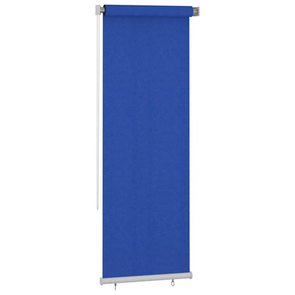 Rullgardin utomhus 85 (B) x 230 (H) cm blå HDPE