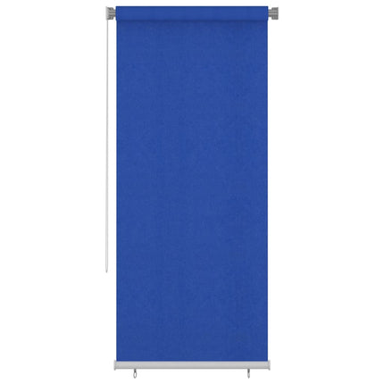 Rullgardin utomhus 105 (B) x 230 (H) cm blå HDPE