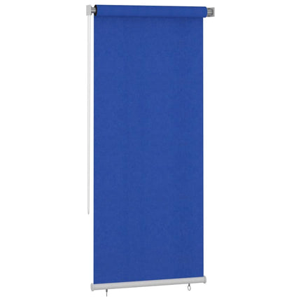Rullgardin utomhus 105 (B) x 230 (H) cm blå HDPE