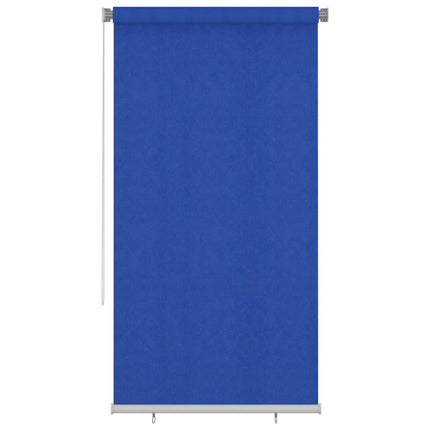 Rullgardin utomhus 125 (B) x 230 (H) cm blå HDPE