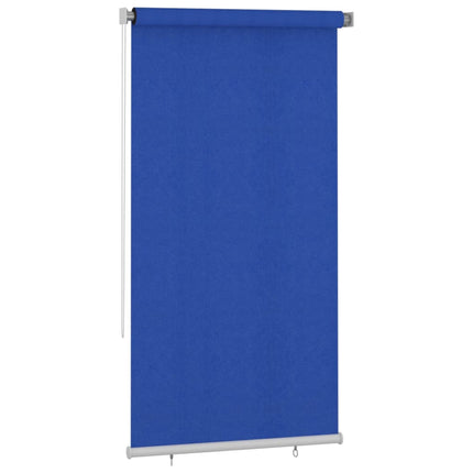 Rullgardin utomhus 125 (B) x 230 (H) cm blå HDPE