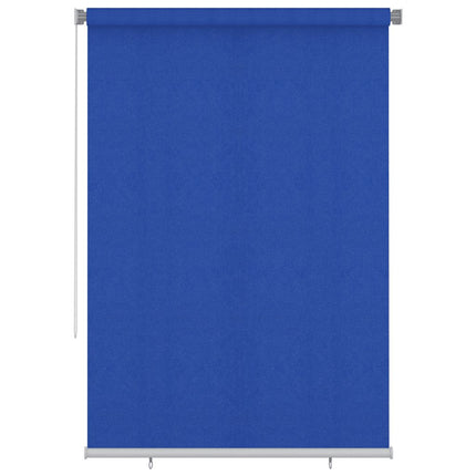 Rullgardin utomhus 165 (B) x 230 (H) cm blå HDPE