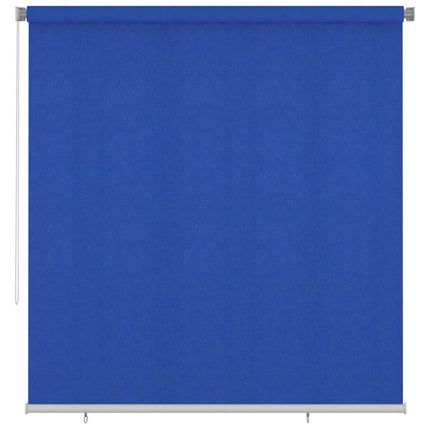 Rullgardin utomhus 225 (B) x 230 (H) cm blå HDPE