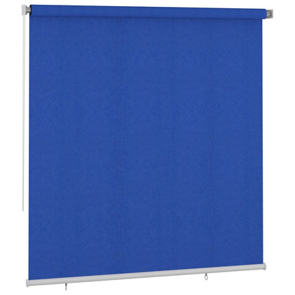 Rullgardin utomhus 225 (B) x 230 (H) cm blå HDPE