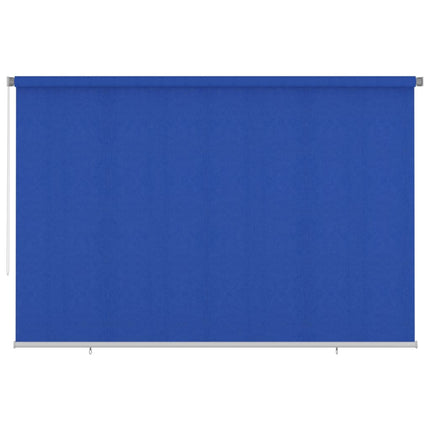 Rullgardin utomhus 355 (B) x 230 (H) cm blå HDPE