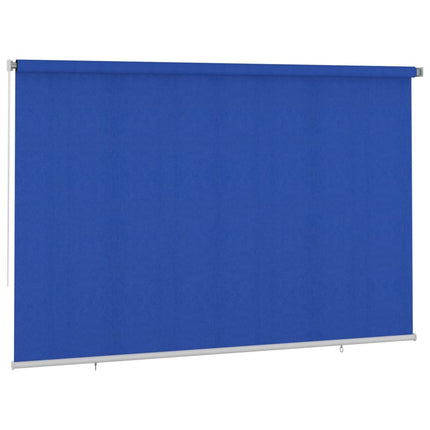 Rullgardin utomhus 355 (B) x 230 (H) cm blå HDPE