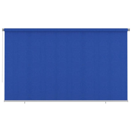 Rullgardin utomhus 405 (B) x 230 (H) cm blå HDPE