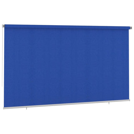 Rullgardin utomhus 405 (B) x 230 (H) cm blå HDPE