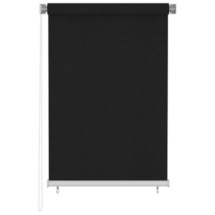 Rullgardin utomhus 105 (B) x 140 (H) cm svart