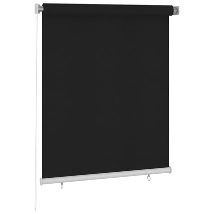 Rullgardin utomhus 125 (B) x 140 (H) cm svart