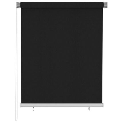 Rullgardin utomhus 125 (B) x 140 (H) cm svart