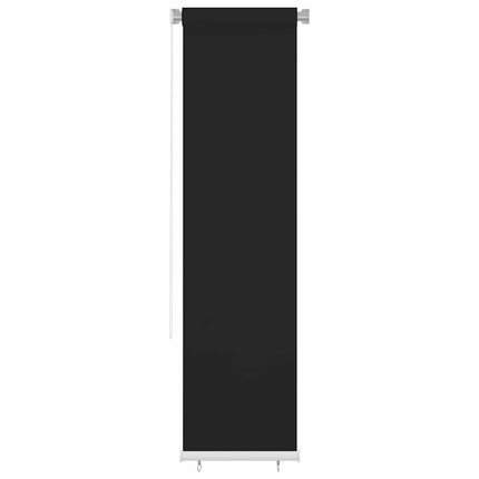 Rullgardin utomhus 65 (B) x 230 (H) cm svart HDPE