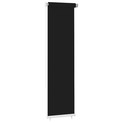 Rullgardin utomhus 65 (B) x 230 (H) cm svart HDPE