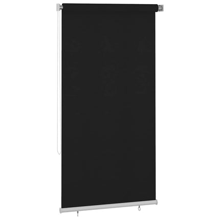 Rullgardin utomhus 125 (B) x 230 (H) cm svart
