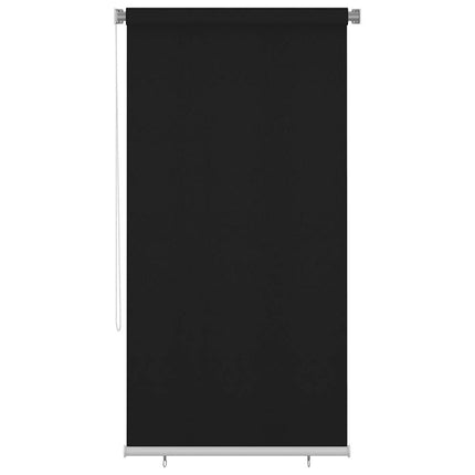 Rullgardin utomhus 125 (B) x 230 (H) cm svart
