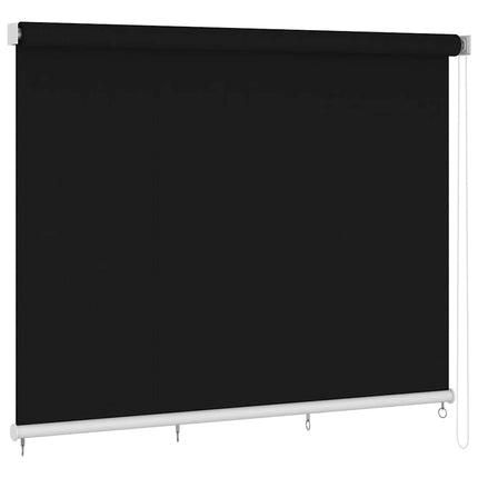 Rullgardin utomhus 355 (B) x 230 (H) cm svart