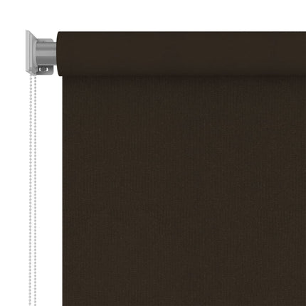 Rullgardin utomhus 105 (B) x 140 (H) cm brun HDPE