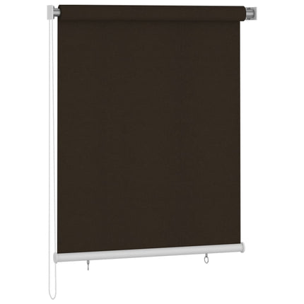 Rullgardin utomhus 125 (B) x 140 (H) cm brun