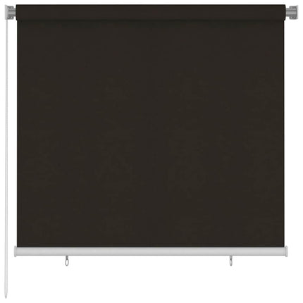 Rullgardin utomhus 165 (B) x 140 (H) cm brun HDPE