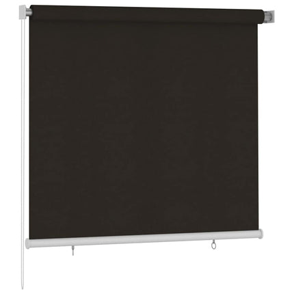 Rullgardin utomhus 165 (B) x 140 (H) cm brun HDPE
