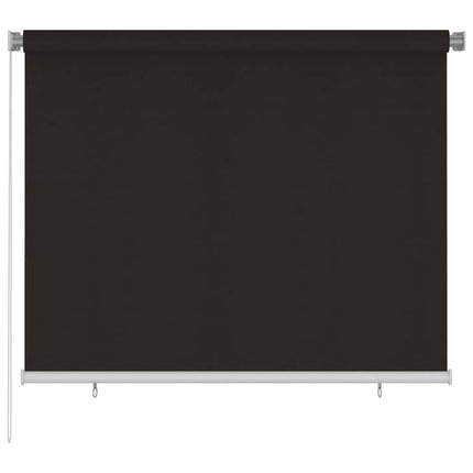 Rullgardin utomhus 185 (B) x 140 (H) cm brun HDPE
