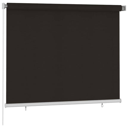 Rullgardin utomhus 185 (B) x 140 (H) cm brun HDPE