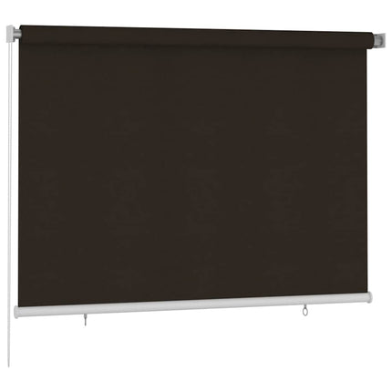 Rullgardin utomhus 205 (B) x 140 (H) cm brun HDPE