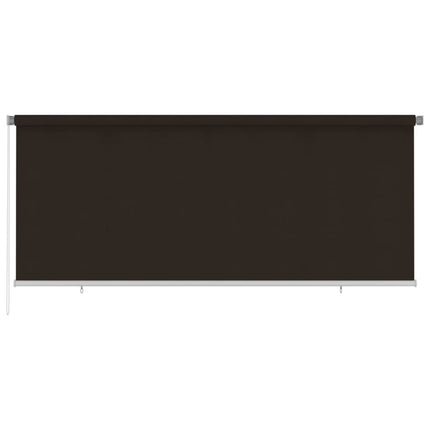 Rullgardin utomhus 355 (B) x 140 (H) cm brun HDPE