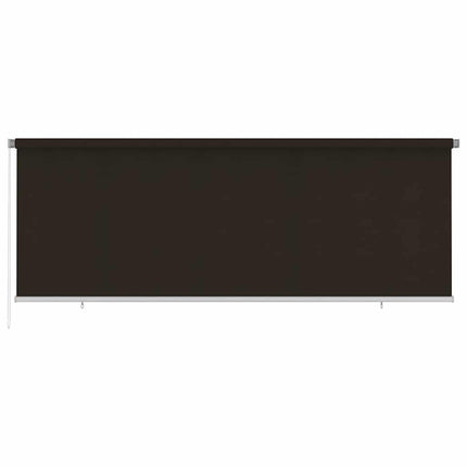 Rullgardin utomhus 405 (B) x 140 (H) cm brun HDPE