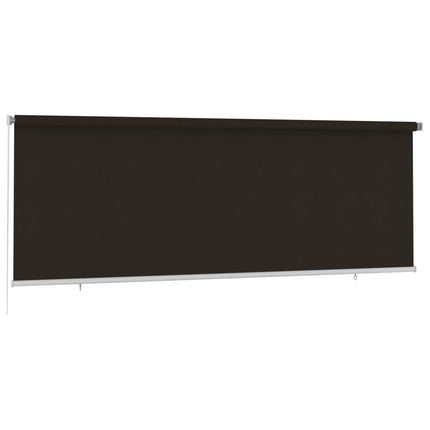 Rullgardin utomhus 405 (B) x 140 (H) cm brun HDPE