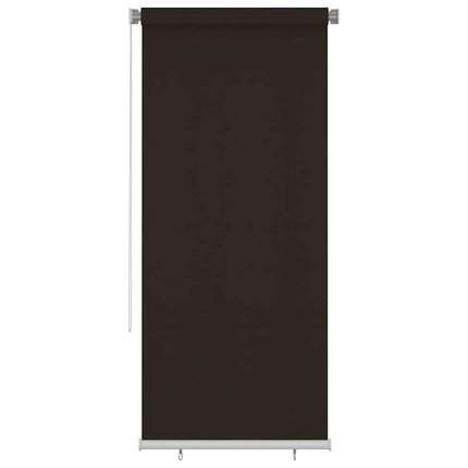Rullgardin utomhus 105 (B) x 230 (H) cm brun HDPE