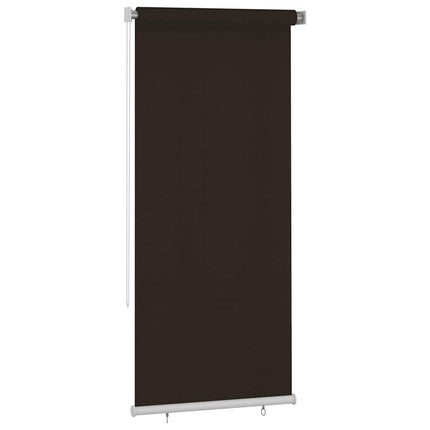 Rullgardin utomhus 105 (B) x 230 (H) cm brun HDPE