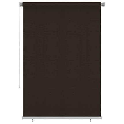 Rullgardin utomhus 165 (B) x 230 (H) cm brun HDPE