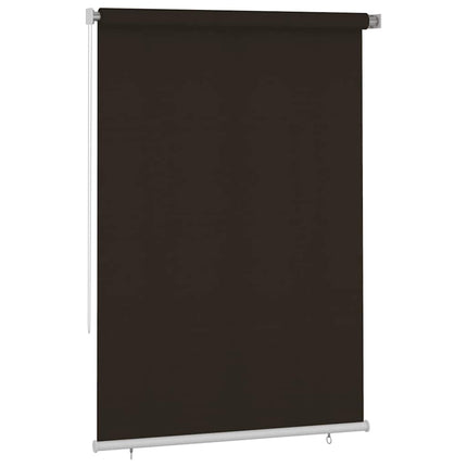 Rullgardin utomhus 165 (B) x 230 (H) cm brun HDPE