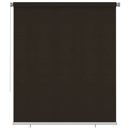 Rullgardin utomhus 205 (B) x 230 (H) cm brun HDPE