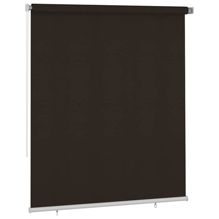 Rullgardin utomhus 205 (B) x 230 (H) cm brun HDPE