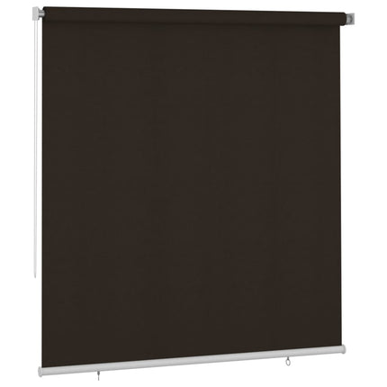 Rullgardin utomhus 225 (B) x 230 (H) cm brun HDPE
