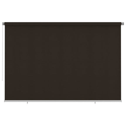Rullgardin utomhus 355 (B) x 230 (H) cm brun HDPE