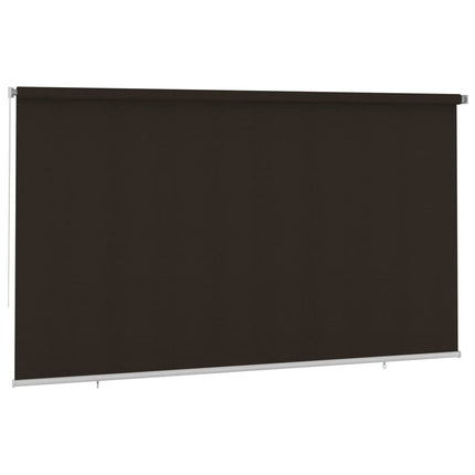 Rullgardin utomhus 405 (B) x 230 (H) cm brun HDPE