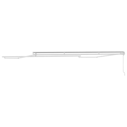 Markisram Vit 400 × 350 cm Aluminium